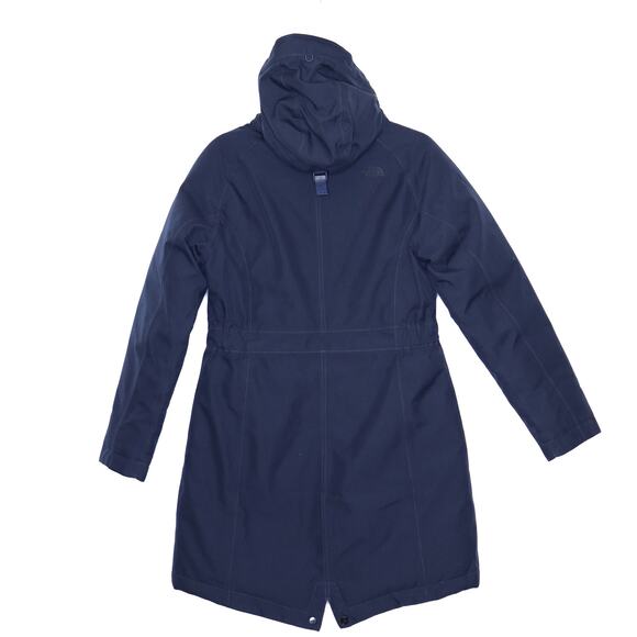 THE NORTH FACE Arctic 2 Down Parka Summit Navy Hooded Zippered Women's M - Picture 2 of 16